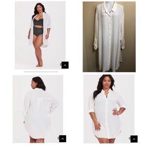 NWT Torrid Size 5 Swim Cover Shirtdress